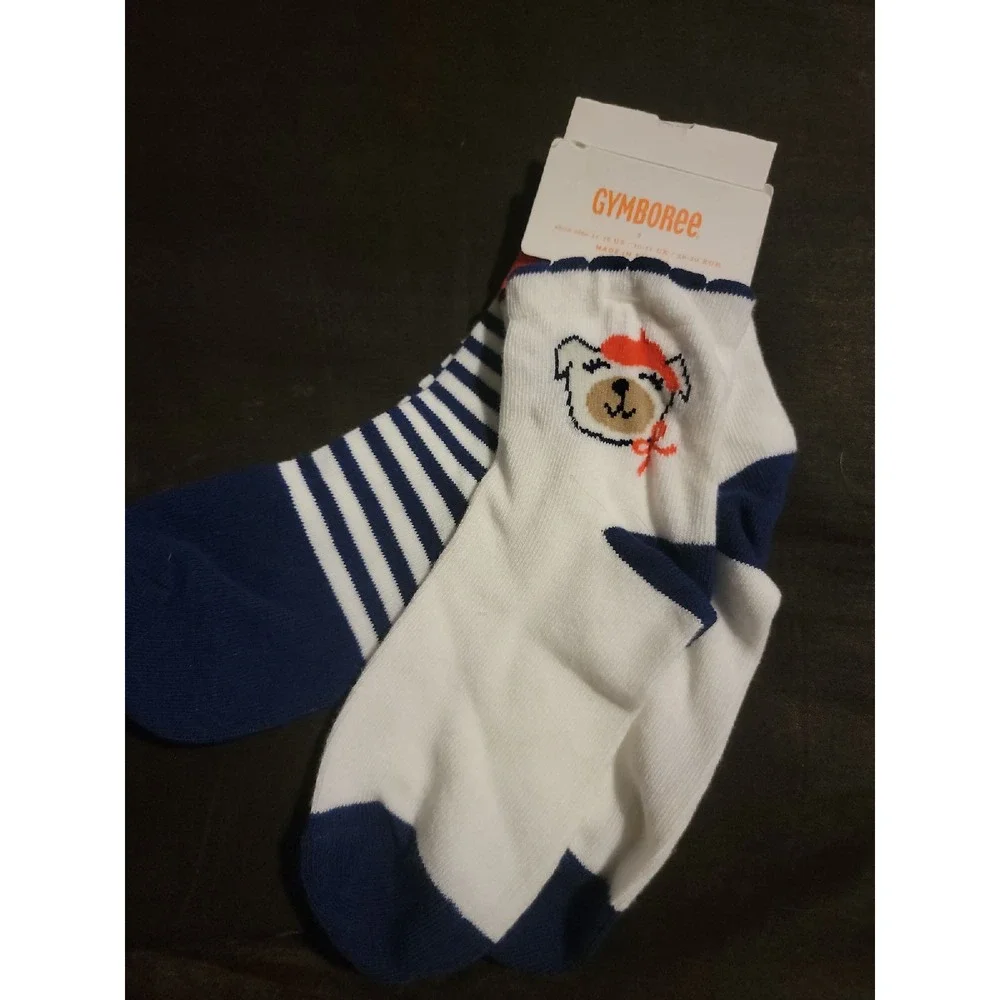 Gymboree mod about orange dog socks size small nwt